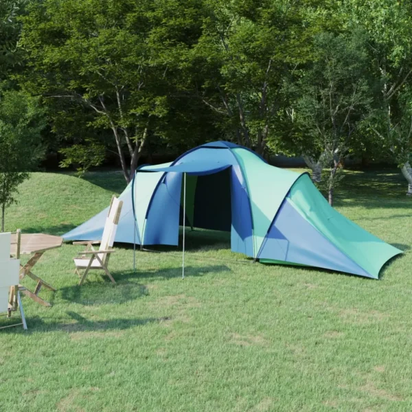 6-Person Blue/Green Camping Tent