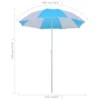 Beach Umbrella Shelter Blue & White - Image 5