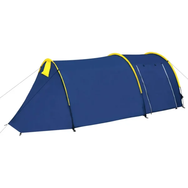 4-Person Camping Tent Navy/Yellow