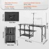 Portable Camping Kitchen Table - Image 6