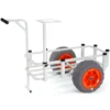 VEVOR Beach Fishing Cart, 350 lbs Load Capacity, Fish and Marine Cart with Two 16" Big Wheels PU Balloon Tires for Sand, Heavy-Duty Aluminum Pier Wagon Trolley with 8 Rod Holders for Fishing, Picnic - Image 9